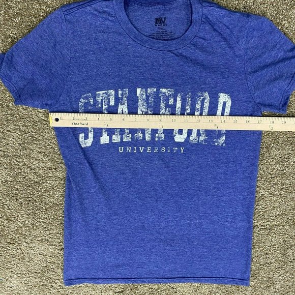 Stanford University Women's T-Shirt Size Small Blue Short Sleeve Academia - Picture 6 of 8